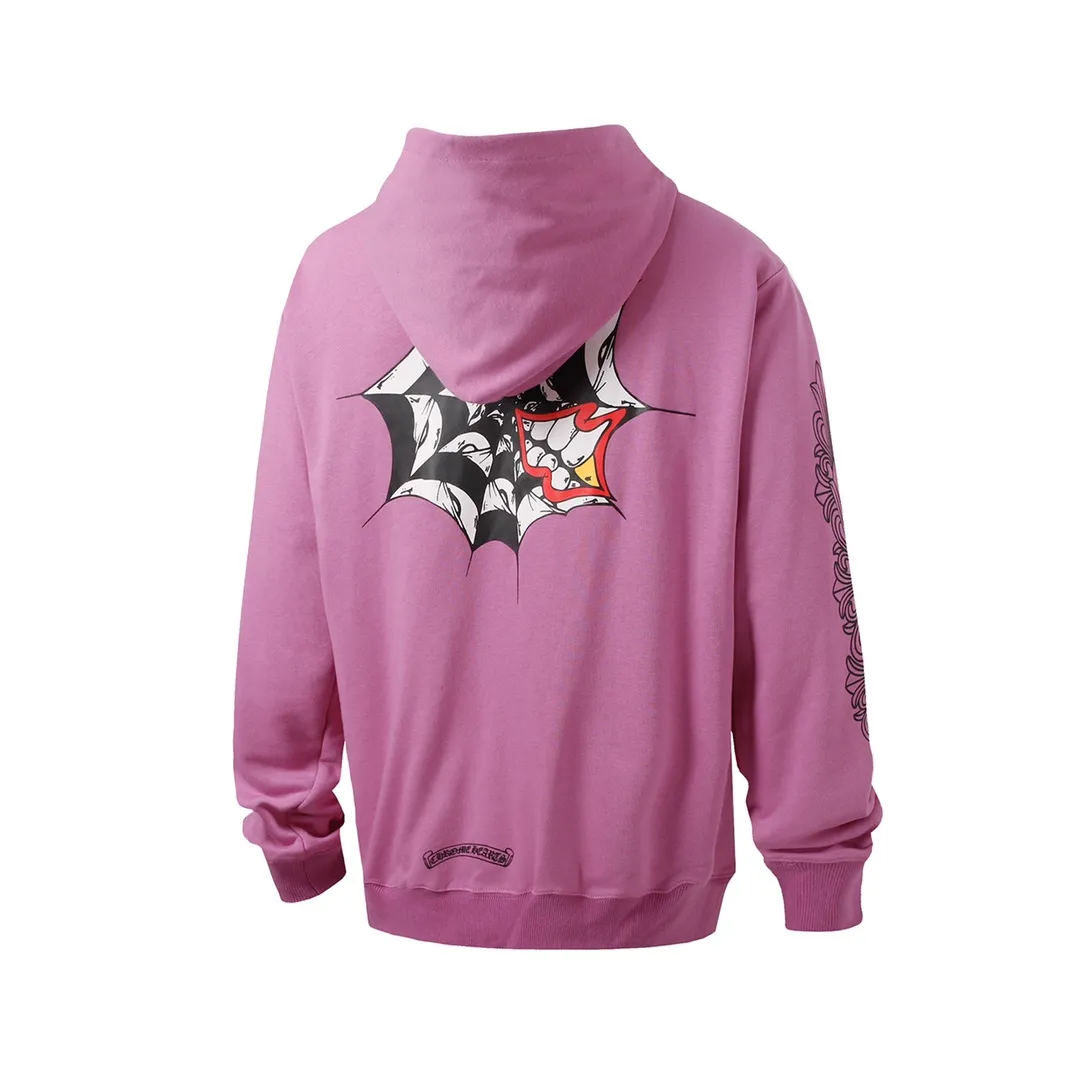 P240 Cross-border model, please do not place an order if you are pursuing quality -Chrome Hearts/Chrome Hearts 23ss graffiti spoof lips👄 printed hooded sweatshirt -High weight, high density and high quality. The wool is soft, delicate and skin-friendly. It feels soft and silky. It has excellent warmth and skin-friendly properties.